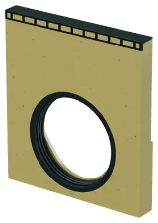 ACO Multiline V300G Stirnwand Typ0 mit Dichtung DN/OD200 mm GGG