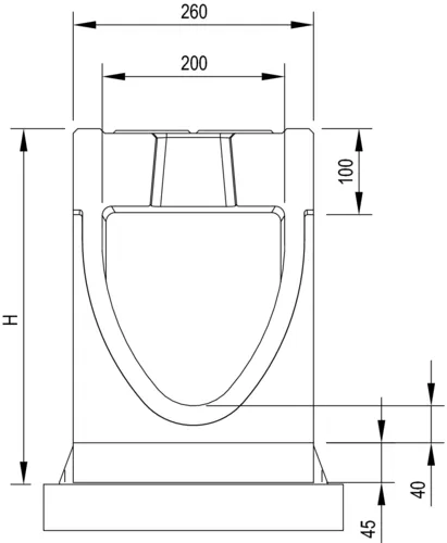 ACO DRAIN® Monoblock RD 200 V, Rinnenkörper
