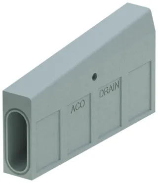 ACO Kerbdrain Absenkstein KD480 rechts L915mm grau 1-teilig R-10