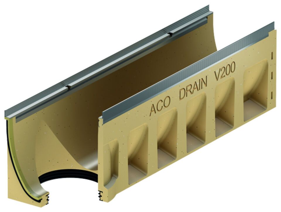 ACO Drain Multiline Seal V200, ohne Sohlengefälle
