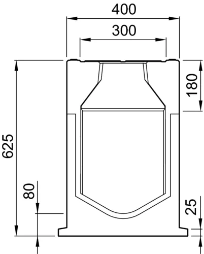 ACO DRAIN® Monoblock RD 300, Einlaufkasten