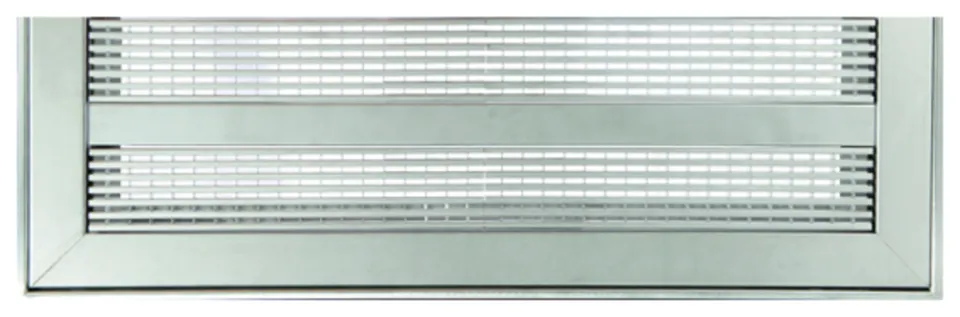 ACO Vario Abdeckung 1000x400 mm mit U-Profilrost Einleger und Randeinfassung Edelstahl