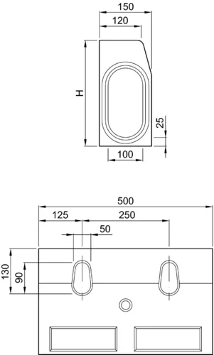 ACO DRAIN® KerbDrain 305, Rinnenkörper ohne Sohlengefälle