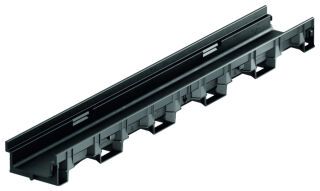 ACO XtraDrain Rinne NW100 H75 L1000 mm Kante Kunstst. EU