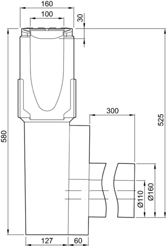 ACO DRAIN® Monoblock RD 100, Einlaufkasten
