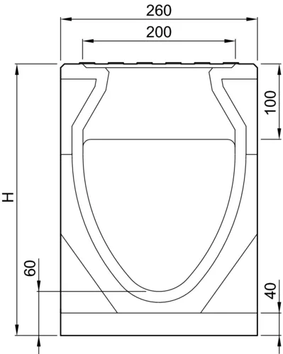 ACO DRAIN® Monoblock RD 200 V, Rinnenkörper