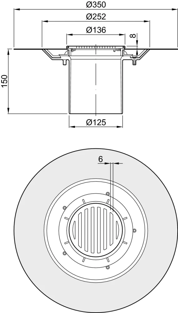 ACO Easy-Flow Aufsatzstück
