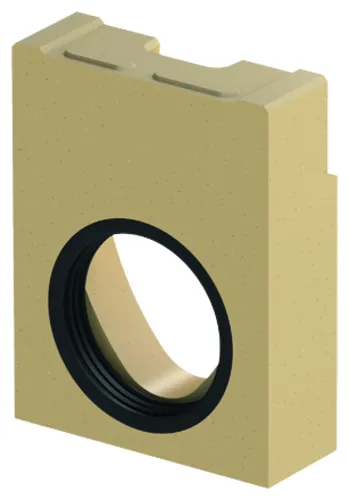 ACO Monoblock RD200V Stirnwand Ende Typ0.0 natur mit LLD DN/OD160