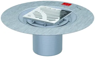 ACO Easy-Flow Aufsatzstück 149x149/ ABS Rahmen/Schlitzrost V2A lose