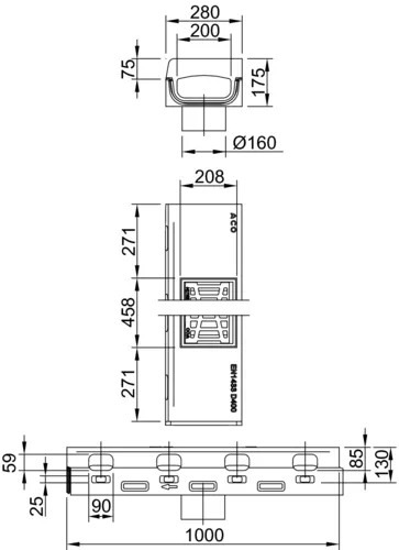 ACO DRAIN® KerbDrain Bridge, Revisionselement