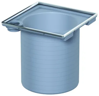 ACO Easyflow Aufsatzstück ABS 149x149mm K3 Rahmen Edelstahl Design Roste