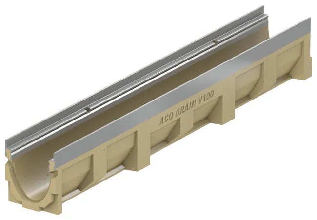 ACO Drain Multiline Rinne V100 S, ohne Gefälle