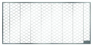 ACO Streckmetallrost 1040x424 mm begehbar 4-seitiges Anschlusselement