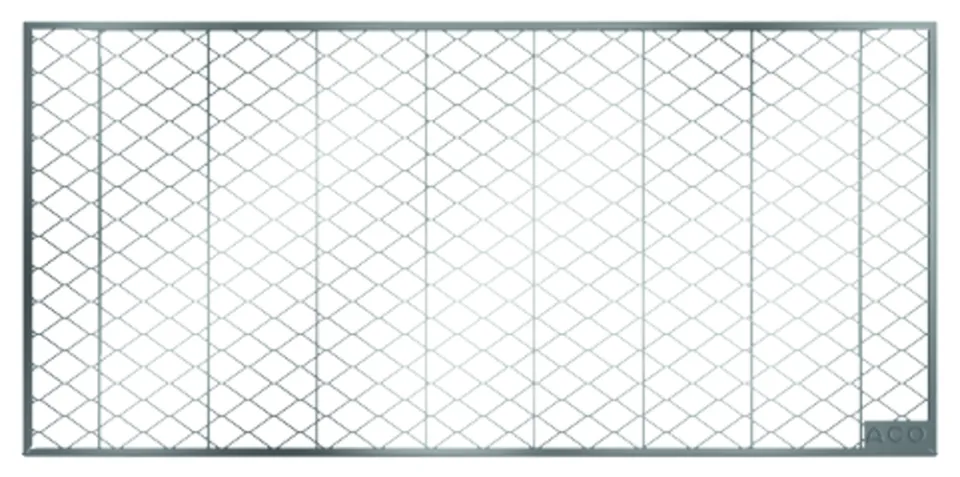 ACO Streckmetallrost 1040x424 mm begehbar 4-seitiges Anschlusselement