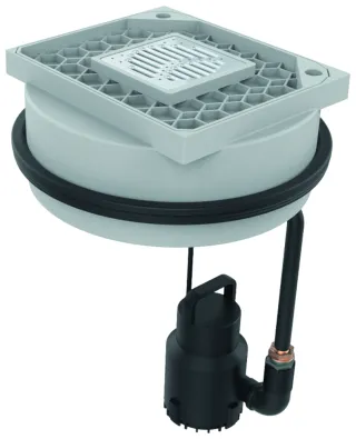 ACO Hebeanlage Sinkamat-K50/1 1 Pumpe,P2:0,13kW,360x300 mm GEWERKETRENNUNG-Pumpenpaket