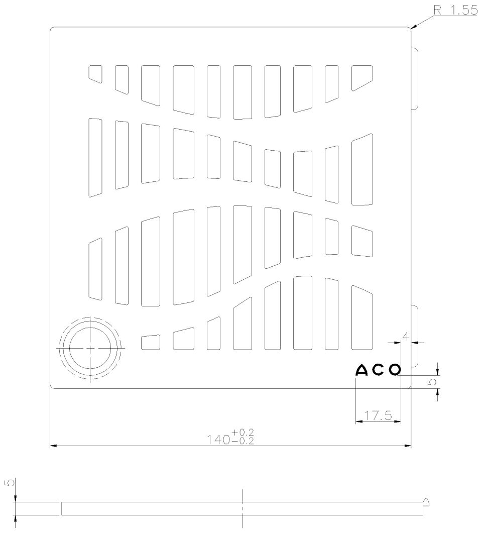 ACO ShowerDrain Rost