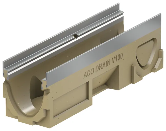 ACO Drain Multiline Rinne V100 S, ohne Gefälle