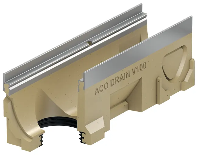 ACO Drain Multiline Rinne V100 S, ohne Gefälle