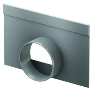ACO Multiline V150S Stirnwand 120 mm mit Stutzen DN/OD75mm Stahl verzinkt
