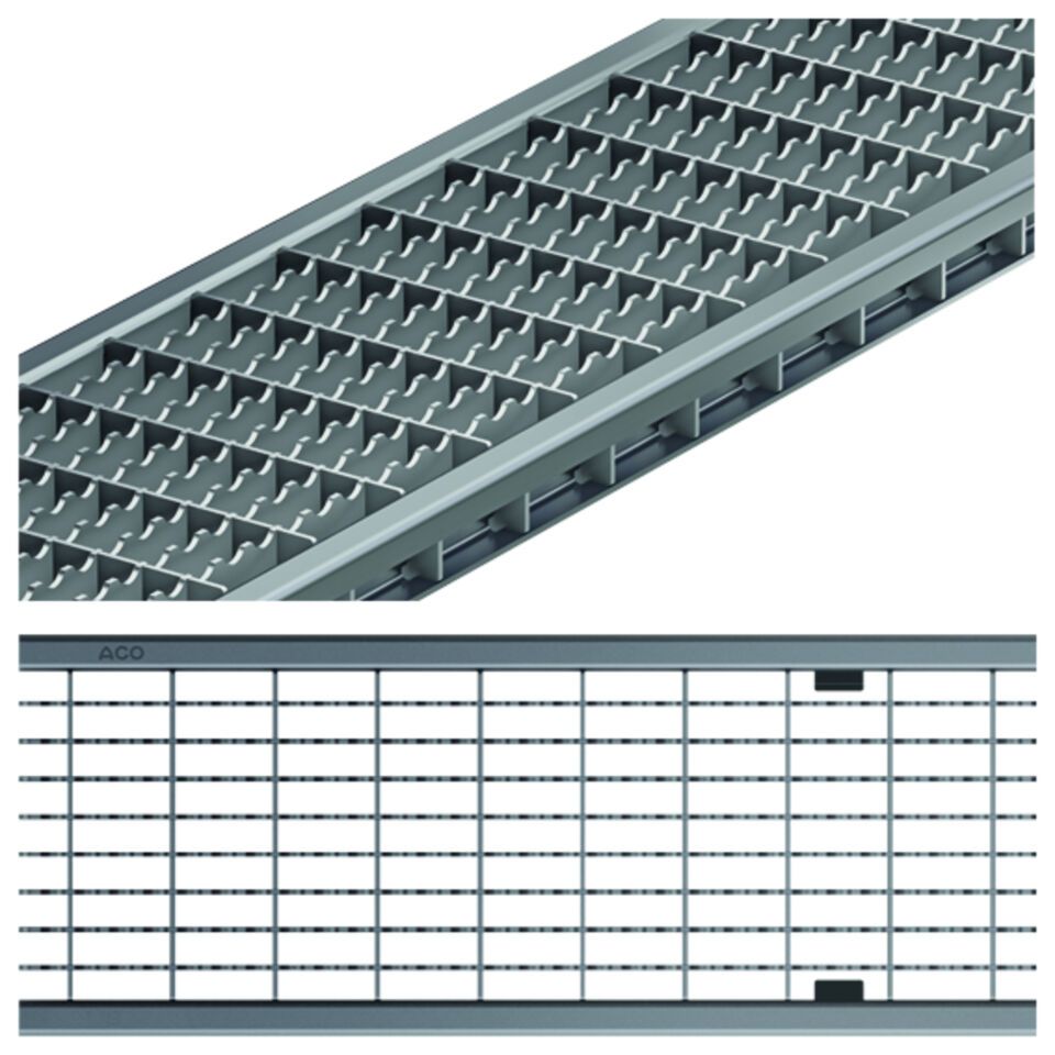 ACO Drain Multiline Maschenrost Q + Drainlock