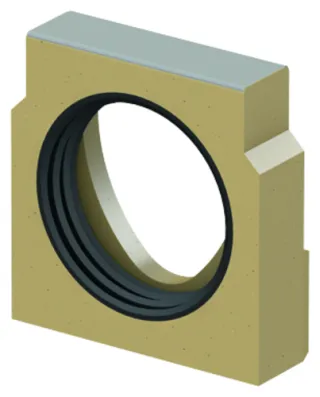 ACO Multiline V100S Stirnwand Typ0 LLD DN/OD100 mm Stahl verzinkt