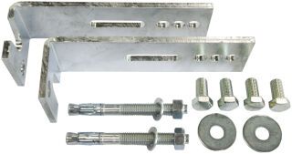 ACO Befestigungsset 180-220 mm Dämmung, Stahl verzinkt, 3fach (3 Paar Winkel)