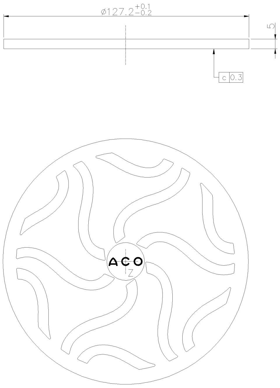 ACO ShowerDrain Rost