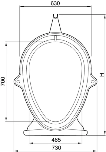 ACO Qmax 700 mit QSlot Aufsatz (Stahl verzinkt) 2000 mm