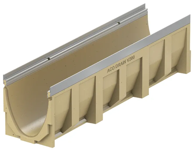 ACO Multiline Rinne V200S Typ10 mit Gefälle 0,5% 1000 mm