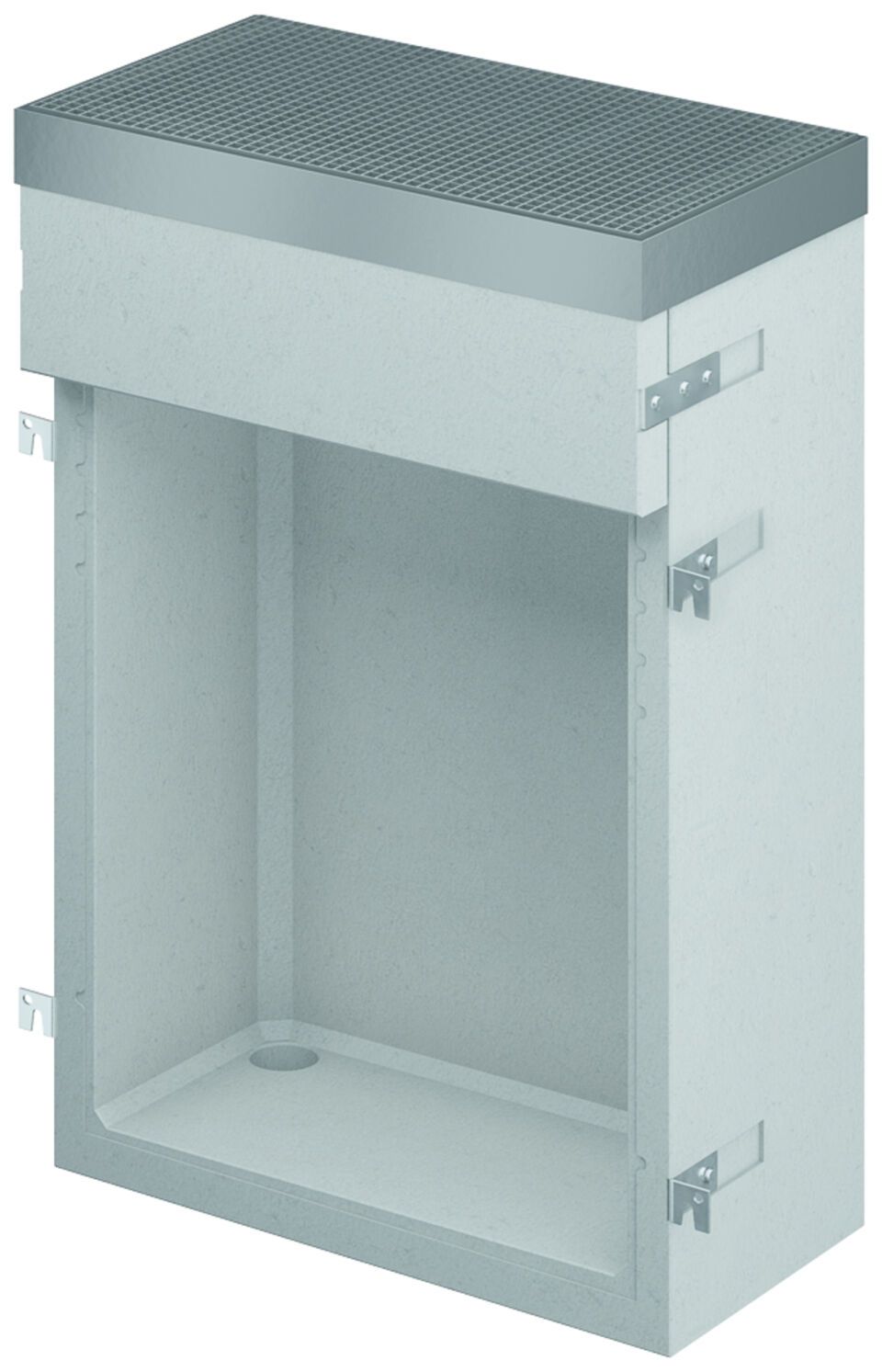 ACO Winkelrahmen 1270x500 für Rost LKW befahrbar SLW 30 und Hinterfüllplatte, St. vz.