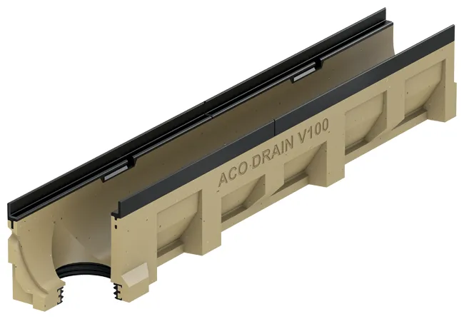 ACO Drain Multiline V100, ohne Sohlengefälle