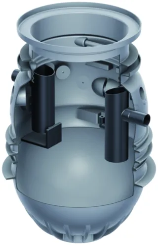 ACO Fettabscheid. LipuMax P-B NS7 SF730L Erdeinbau