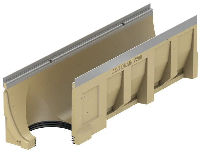 ACO Drain Multiline Rinne V200 S, ohne Gefälle
