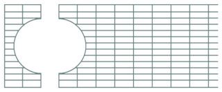 ACO Profiline 0,5 m Maschenrost 30x10 mm für Baubreite 15,5cm geteilt DN70 verzinkt