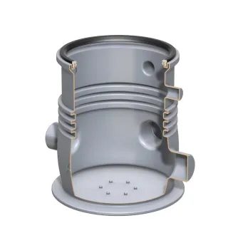 ACO Hebeanlage Sinkamat-K Grundkörper mit Lippendichtg. ohne Aufsatzstück