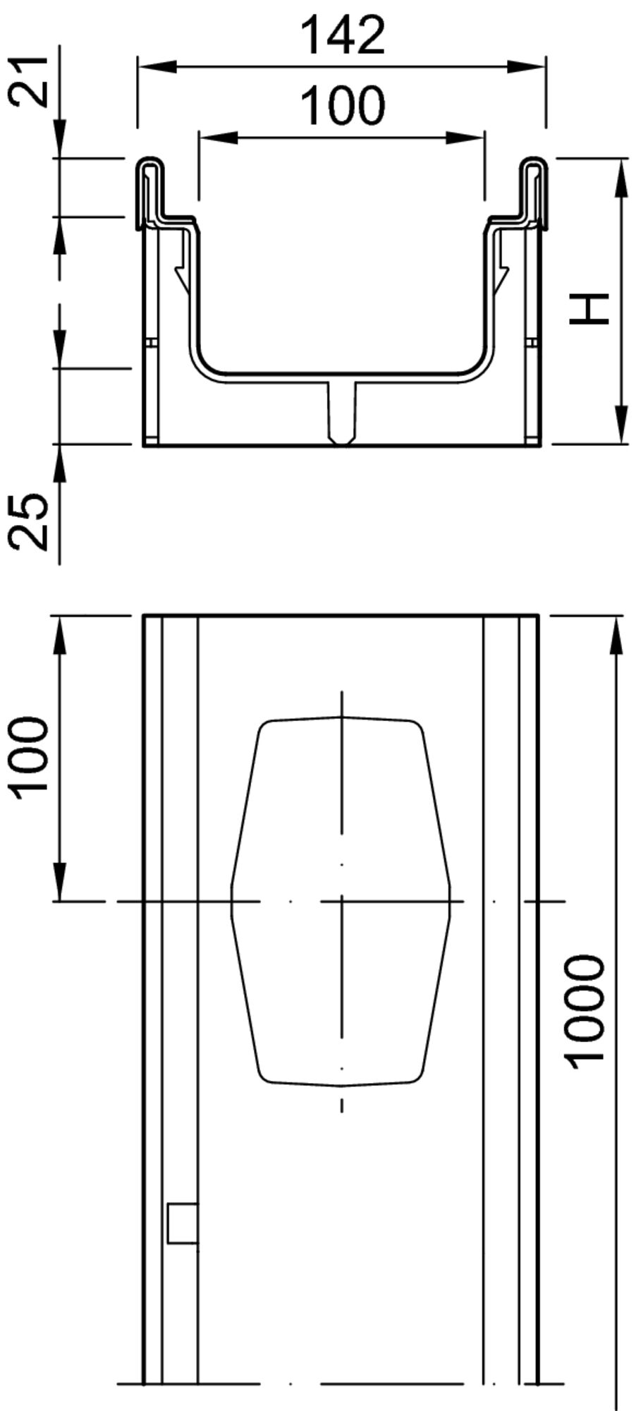 ACO XtraDrain, Flachrinne