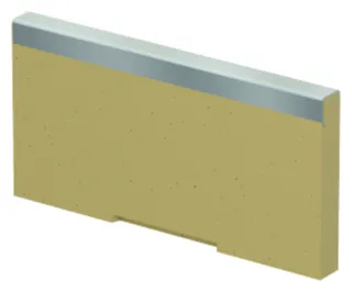 ACO Multiline V200E Stirnwand Flachrinne A/E 120 mm