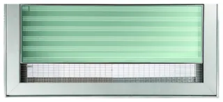ACO Vario Abdeckung 1000x600 mm Glas hinten Maschenrost und Randeinfassung Edelstahl