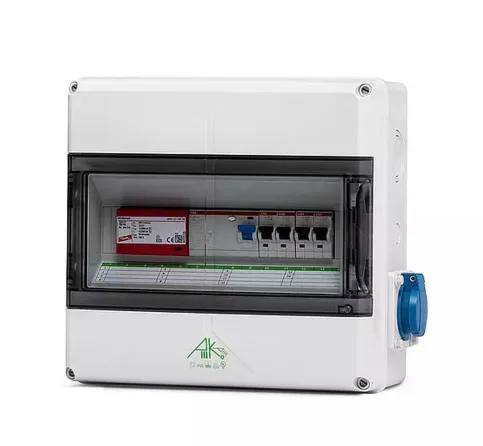 AK Kleinverteiler mit integrierter SCHUKO®-Steckdose