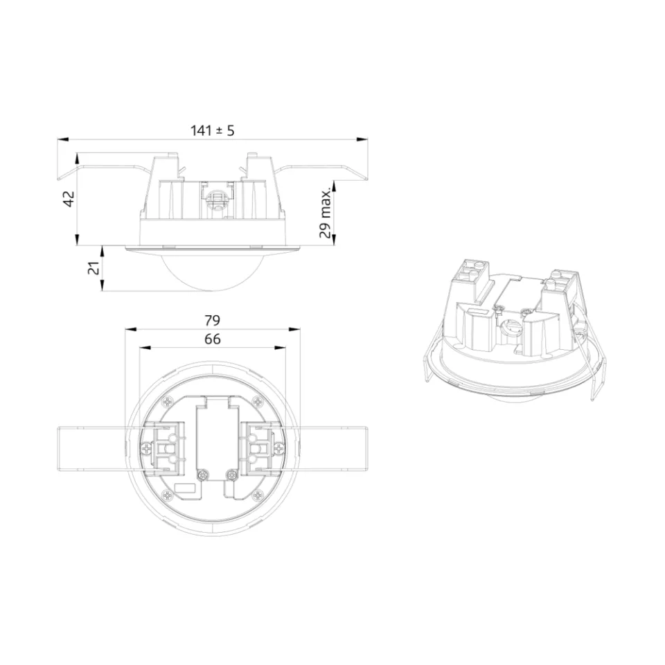 LUXOMAT® Deckenbewegungsmelder - 1-Kanal