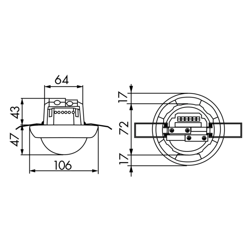 LUXOMAT® Deckenbewegungsmelder - 1-Kanal