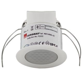 Decken KNX-Präsenzmelder PD11-KNXs-FLAT-ST-DE, weiß matt, ähnlich RAL9010