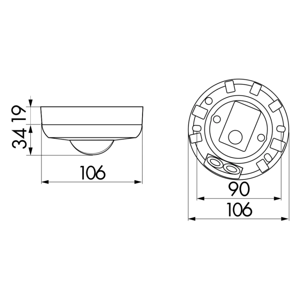 LUXOMAT® Deckenbewegungsmelder - 1-Kanal