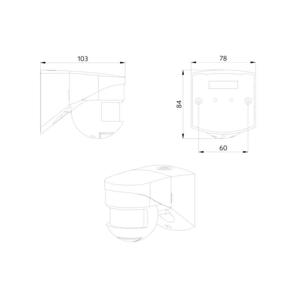 LUXOMAT® Außenbewegungsmelder - LC-Click-N