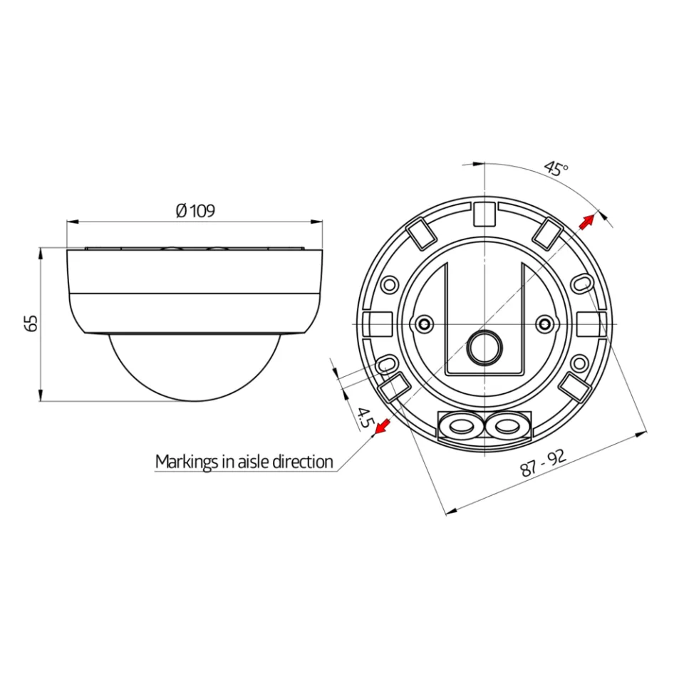 LUXOMAT® Deckenbewegungsmelder - 1-Kanal