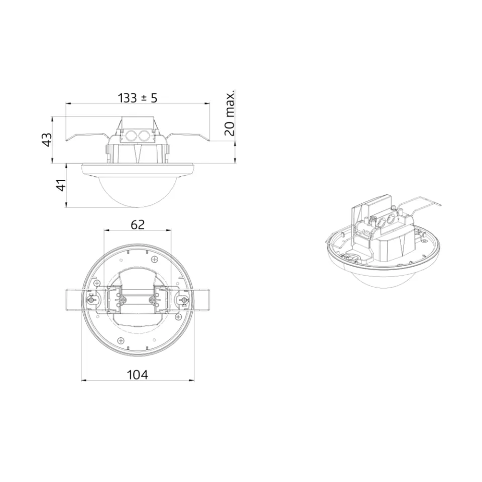 LUXOMAT® Deckenbewegungsmelder - 1-Kanal