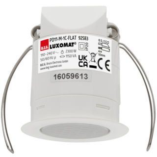 Decken-Präsenzmelder PD11-M-1C-FLAT-DE, weiß matt, ähnlich RAL9010