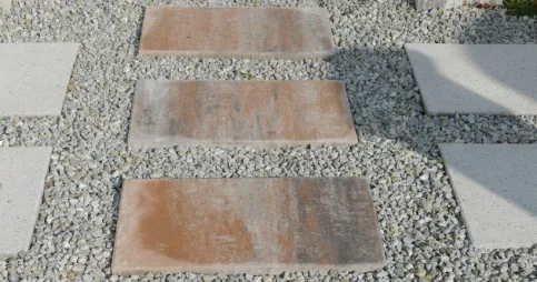 TERRASSENPLATTE marmoriert und naturgrau
