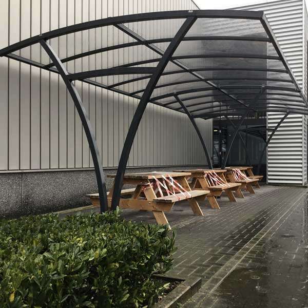 FalcoRail Low Fahrradüberdachung, doppelseitig