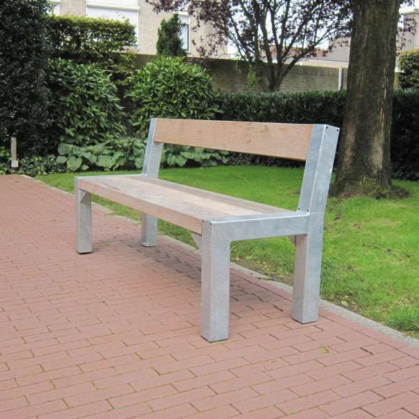 FalcoBloc Parkbank mit Rückenlehne